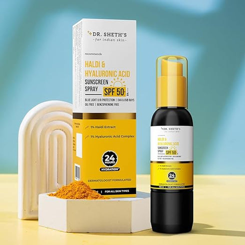 Dr. Sheth'S Haldi & Hyaluronic Acid Sunscreen Spray